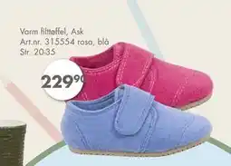 Sparkjøp Varm filttøffel, Ask, NOK 229.9 tilbud