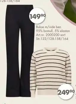 Sparkjøp Bukse m/vide ben, NOK 149.9 tilbud