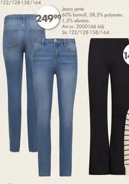 Sparkjøp Jeans jente, NOK 249.9 tilbud