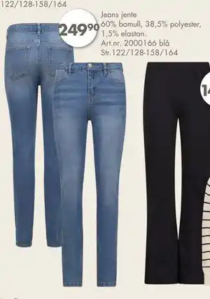Sparkjøp Jeans jente, NOK 249.9 tilbud