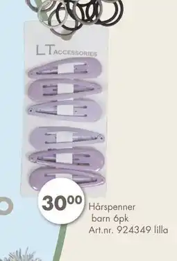 Sparkjøp Hårspenner barn 6pk, NOK 30 tilbud