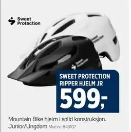 Sport 1 SWEET PROTECTION RIPPER HJELM JR, NOK 599 tilbud