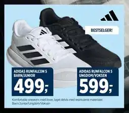 Sport 1 ADIDAS RUNFALCON 5 UNGDOM/VOKSEN, NOK 599 tilbud
