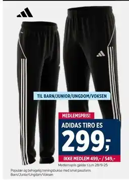 Sport 1 ADIDAS TIRO ES, Medlemspris tilbud