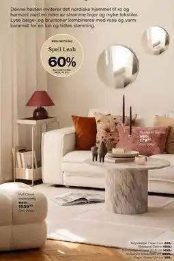 Kremmerhuset Sofabord Miles Ø80 cm, NOK 3999 tilbud