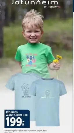Sport 1 JOTUNHEIM VARDE T-SHIRT MINI, NOK 199 tilbud