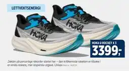 Sport 1 HOKA U ROCKET X 3, NOK 3399 tilbud