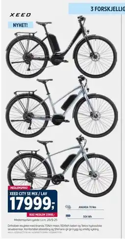 Sport 1 XEED CITY SE MIX / LAV, NOK 23999, Medlemspris tilbud