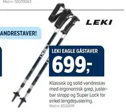 Sport 1 LEKI EAGLE GÅSTAVER, NOK 699 tilbud