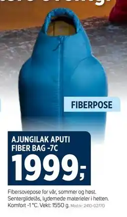 Sport 1 AJUNGILAK APUTI FIBER BAG -7C, NOK 1999 tilbud