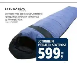 Sport 1 JOTUNHEIM VISDALEN SOVEPOSE, NOK 599 tilbud