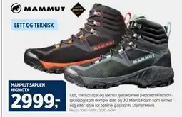 Sport 1 MAMMUT SAPUEN HIGH GTX, NOK 2999 tilbud