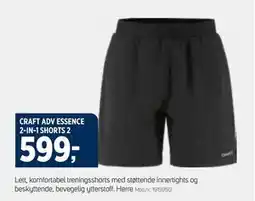Sport 1 CRAFT ADV ESSENCE 2-IN-1 SHORTS 2, NOK 599 tilbud