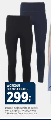 Sport 1 WORKOUT OLYMPIA TIGHTS, NOK 299 tilbud