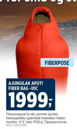 Sport 1 AJUNGILAK APUTI FIBER BAG -10C, NOK 1999 tilbud