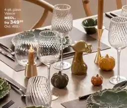 Kremmerhuset 4-pk glass Valerie, Medlemspris tilbud