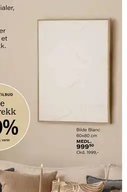 Kremmerhuset Bilde Blanc 60x80 cm, Medlemspris tilbud