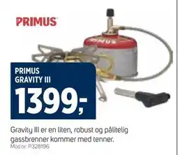 Sport 1 PRIMUS GRAVITY III, NOK 1399 tilbud