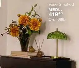 Kremmerhuset Vase Smoked, Medlemspris tilbud