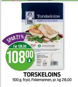 Kiwi TORSKELOINS, NOK 108 tilbud