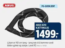 Sport 1 ABUS 8210 KJETTINGLÅS, NOK 1499 tilbud