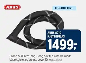 Sport 1 ABUS 8210 KJETTINGLÅS, NOK 1499 tilbud
