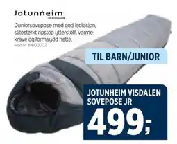 Sport 1 JOTUNHEIM VISDALEN SOVEPOSE JR, NOK 499 tilbud