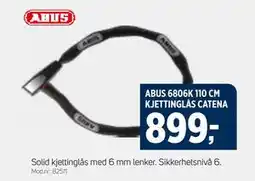 Sport 1 ABUS 6806K 110 CM KJETTINGLÅS CATENA, NOK 899 tilbud