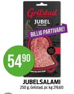 Kiwi JUBELSALAMI, NOK 54.9 tilbud