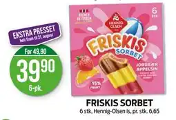 Kiwi FRISKIS SORBET, NOK 39.9 tilbud