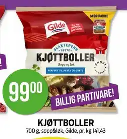 Kiwi KJØTTBOLLER, NOK 99 tilbud