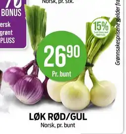 Kiwi LØK RØD/GUL, NOK 26.9 tilbud