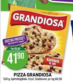 Kiwi PIZZA GRANDIOSA, NOK 41.9 tilbud