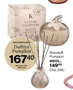 Kremmerhuset Duftlys Pumpkin, NOK 279, Medlemspris tilbud
