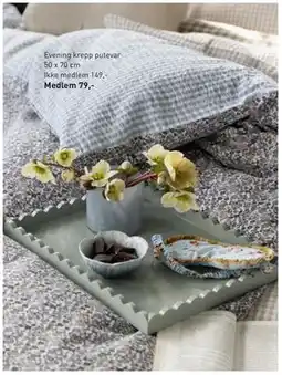 Kid Interiør Evening krepp putevar, NOK 149, Medlemspris tilbud