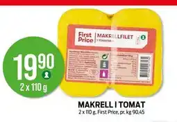 Kiwi MAKRELL I TOMAT, NOK 19.9 tilbud