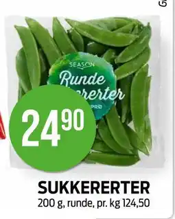 Kiwi SUKKERERTER, NOK 24.9 tilbud