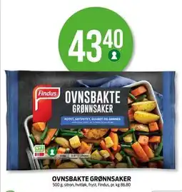 Kiwi OVNSBAKTE GRØNNSAKER, NOK 43.4 tilbud