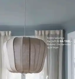 Kid Interiør Embla taklampe, NOK 1500 tilbud