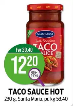 Kiwi TACO SAUCE HOT, NOK 12.2 tilbud