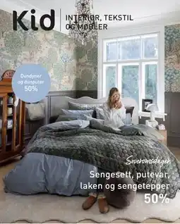 Kid Interiør Sengesett, putevar, laken og sengetepper tilbud