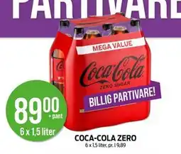 Kiwi COCA-COLA ZERO, NOK 89 tilbud