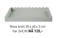 Kid Interiør Nova brett 30 x 40 x 3 cm, NOK 125 tilbud