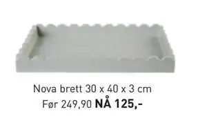 Kid Interiør Nova brett 30 x 40 x 3 cm, NOK 125 tilbud