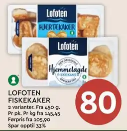 Coop Mega LOFOTEN FISKEKAKER, NOK 80 tilbud