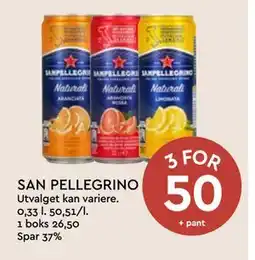 Coop Mega SAN PELLEGRINO, NOK 50 tilbud