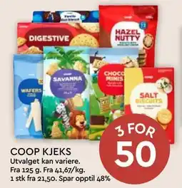 Coop Mega COOP KJEKS, NOK 50 tilbud