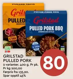 Coop Mega GRILSTAD PULLED PORK, NOK 80 tilbud