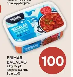 Coop Mega PRIMAR BACALAO, NOK 100 tilbud