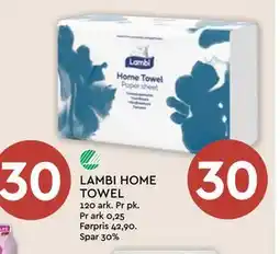 Coop Mega LAMBI HOME TOWEL, NOK 30 tilbud